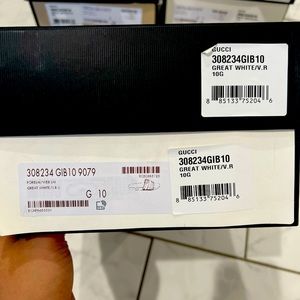 WHITE MEN GUCCI SLICES COUPLE SIZES AVAILABLE! Selling fast